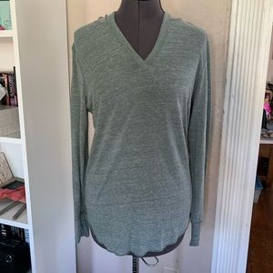 Heather green hoodie